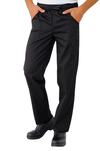 PEL117 PANTALONE CUOCO NERO ISACCO